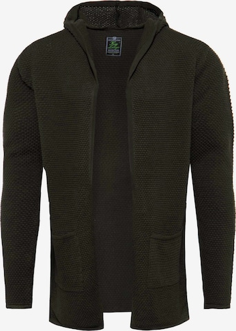 Key Largo Knit Cardigan in Green: front