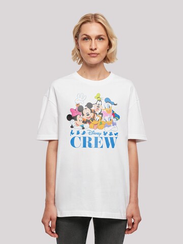 T-shirt oversize 'Disney Mickey Mouse Disney Friends' F4NT4STIC en blanc : devant