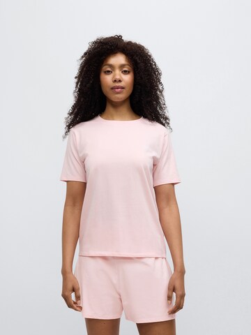 HUGO Футболка для сна в Ярко-розовый: спереди