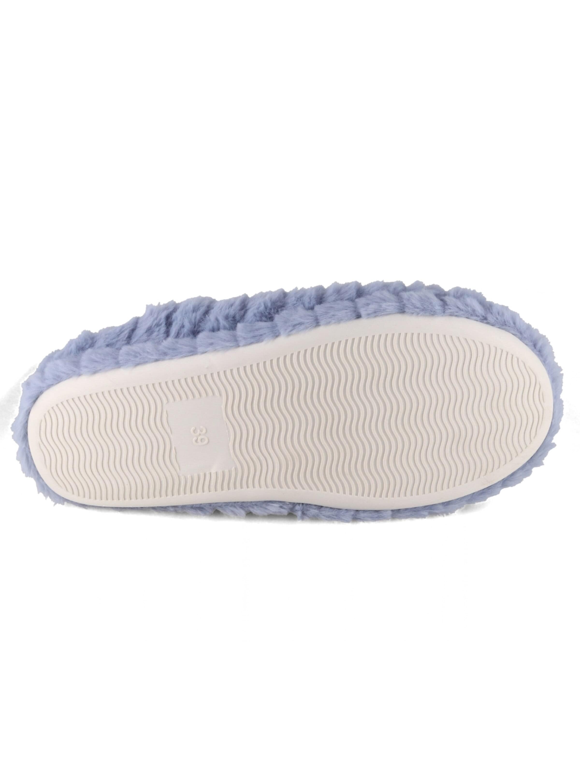 Fluffys Hausschuh 'Veluna Plüsch Pantoffeln'‌‌‌ in Blau