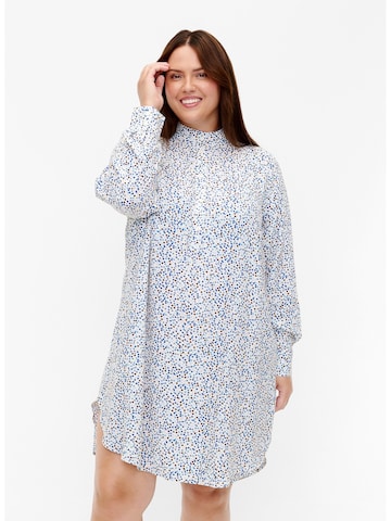 Zizzi Shirt Dress 'BELLA' in White: front