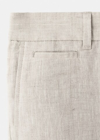 MANGO MAN Slim fit Pants 'Carp' in Beige