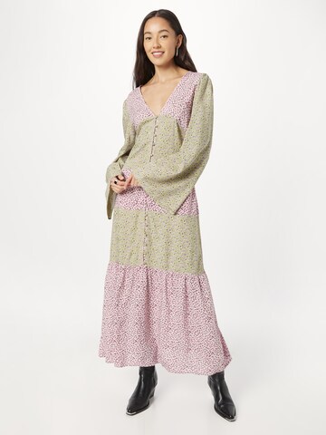 Robe-chemise Nasty Gal en mélange de couleurs : devant