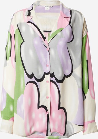 Monki Blouse in Roze: voorkant