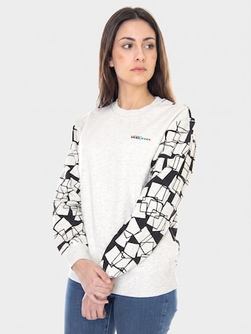 VANS Sweatshirt 'x Moca Frances Stark' in White: front