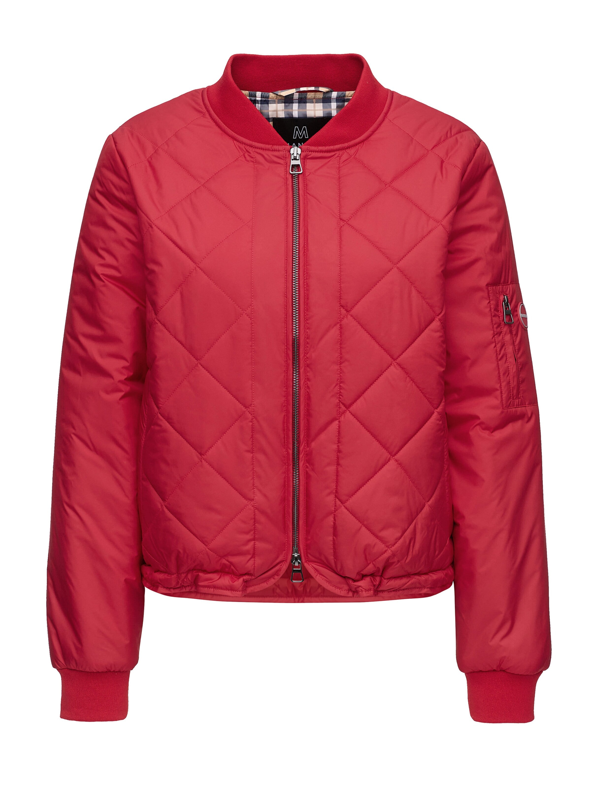 MANISA Between-Season Jacket 'Steppjacke' in Red: front
