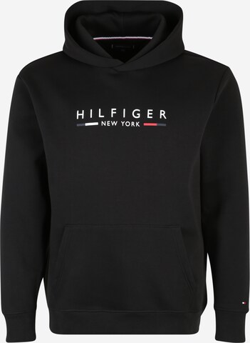 Tommy Hilfiger Big & Tall Mikina 'NEW YORK' – černá: přední strana