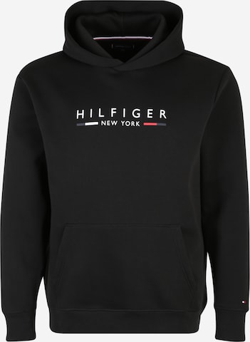 Tommy Hilfiger Big & Tall Collegepaita 'NEW YORK' värissä musta: edessä