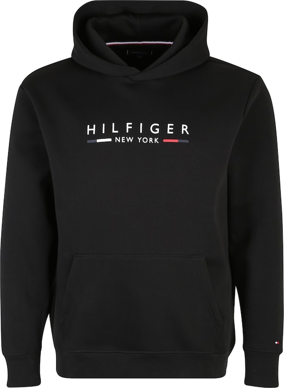 Tommy Hilfiger Big & Tall Sweatshirt 'NEW YORK' in Schwarz