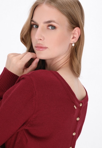 Cardigan DreiMaster Klassik en rouge