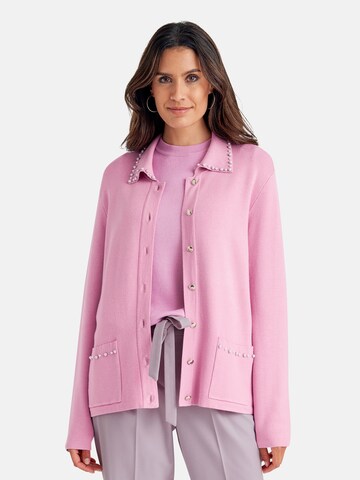 MADELEINE Strickjacke in Pink: Vorderseite