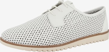 TAMARIS Lace-Up Shoes in White: front