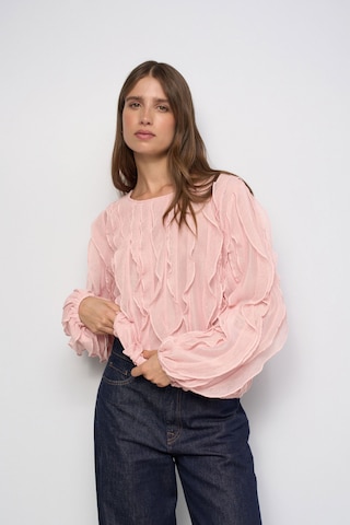 Salsa Jeans Blouse in Roze: voorkant