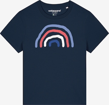 Watapparel Shirt 'Regenbogen' in Blau: Vorderseite