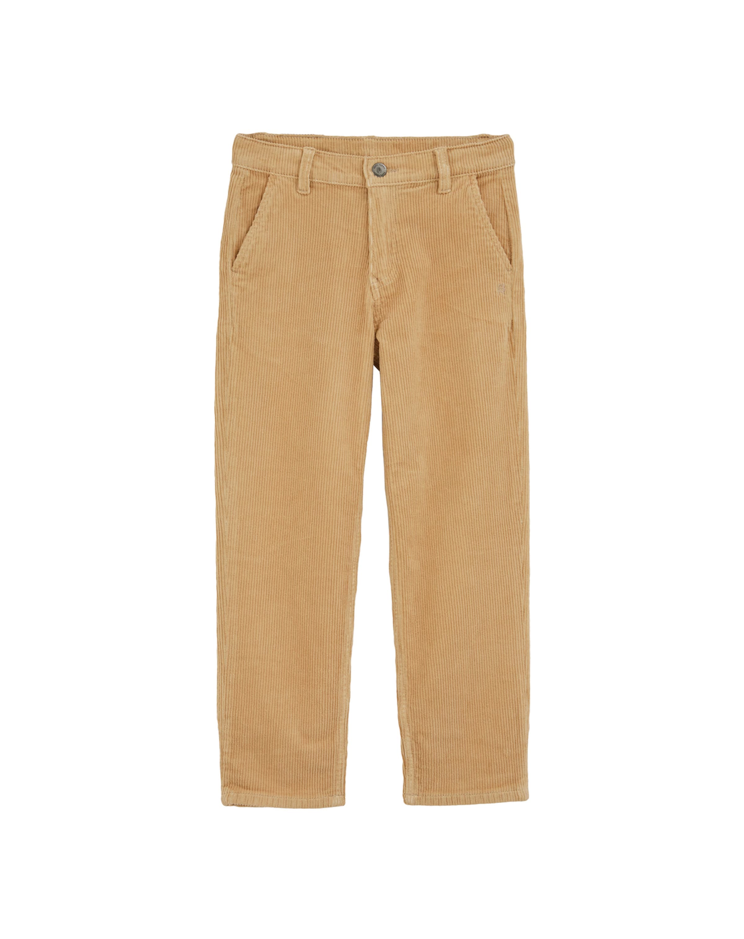 WE Fashion Loose fit Trousers in Beige: front