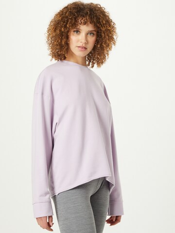 Sweat de sport NIKE en violet : devant