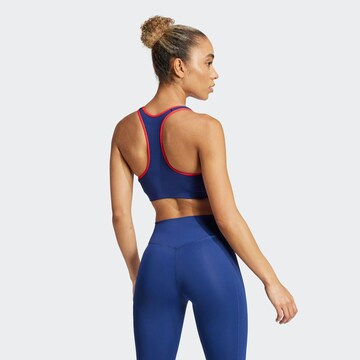 ADIDAS PERFORMANCE Bralette Sports bra 'POWERIMPACT HERITAGE' in Blue