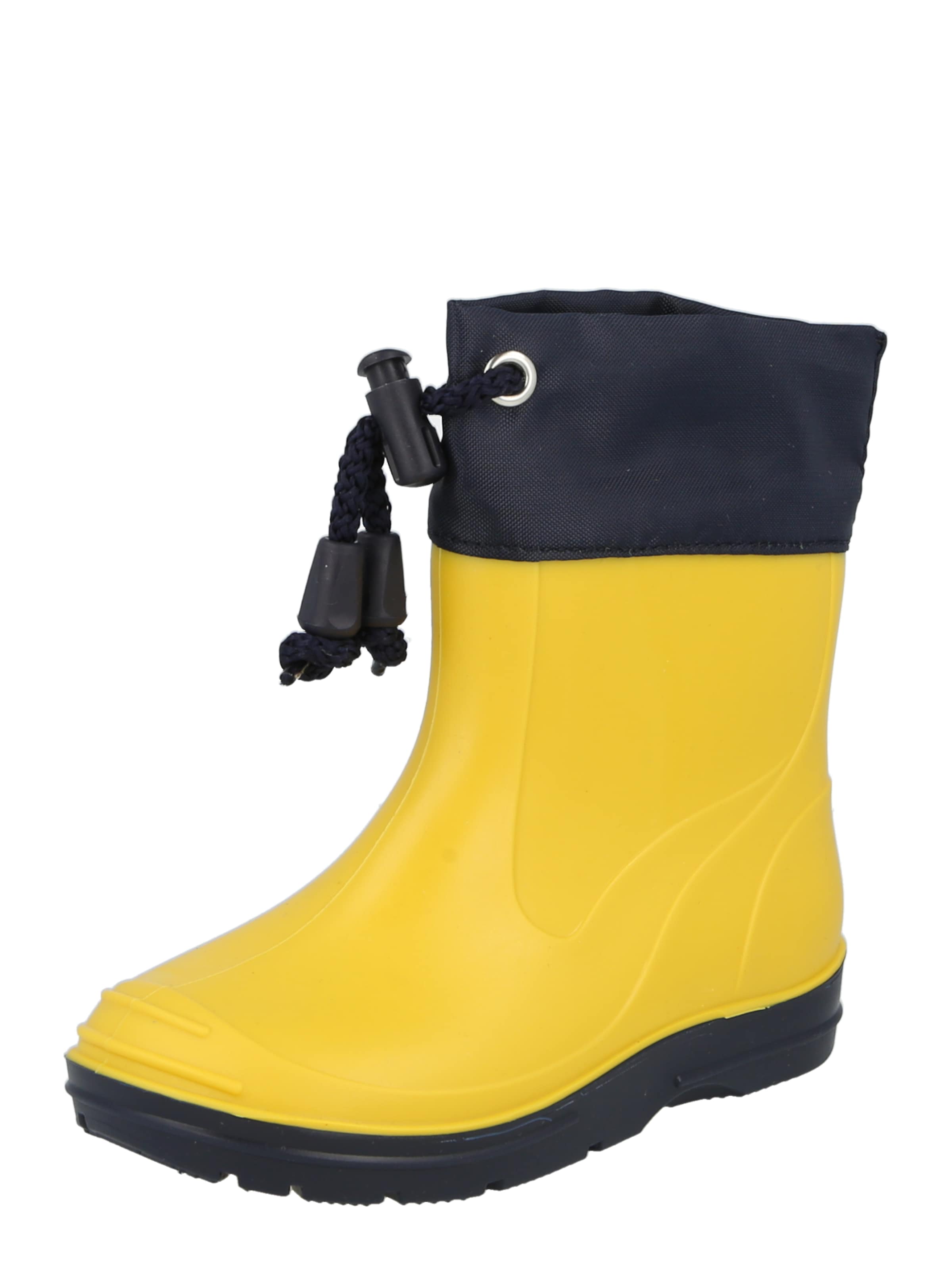 Cizme de cauciuc de la BECK pe galben: față