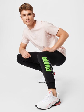 PUMA Tapered Sportbroek 'POWER' in Zwart