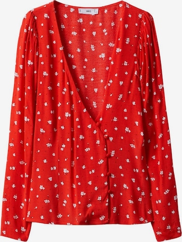 MANGO Blouse 'Carol' in Rood: voorkant