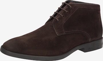 Bottes à lacets SIOUX en marron : devant