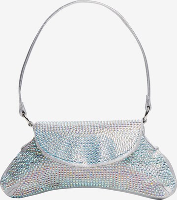 Bershka Schultertasche in Grau