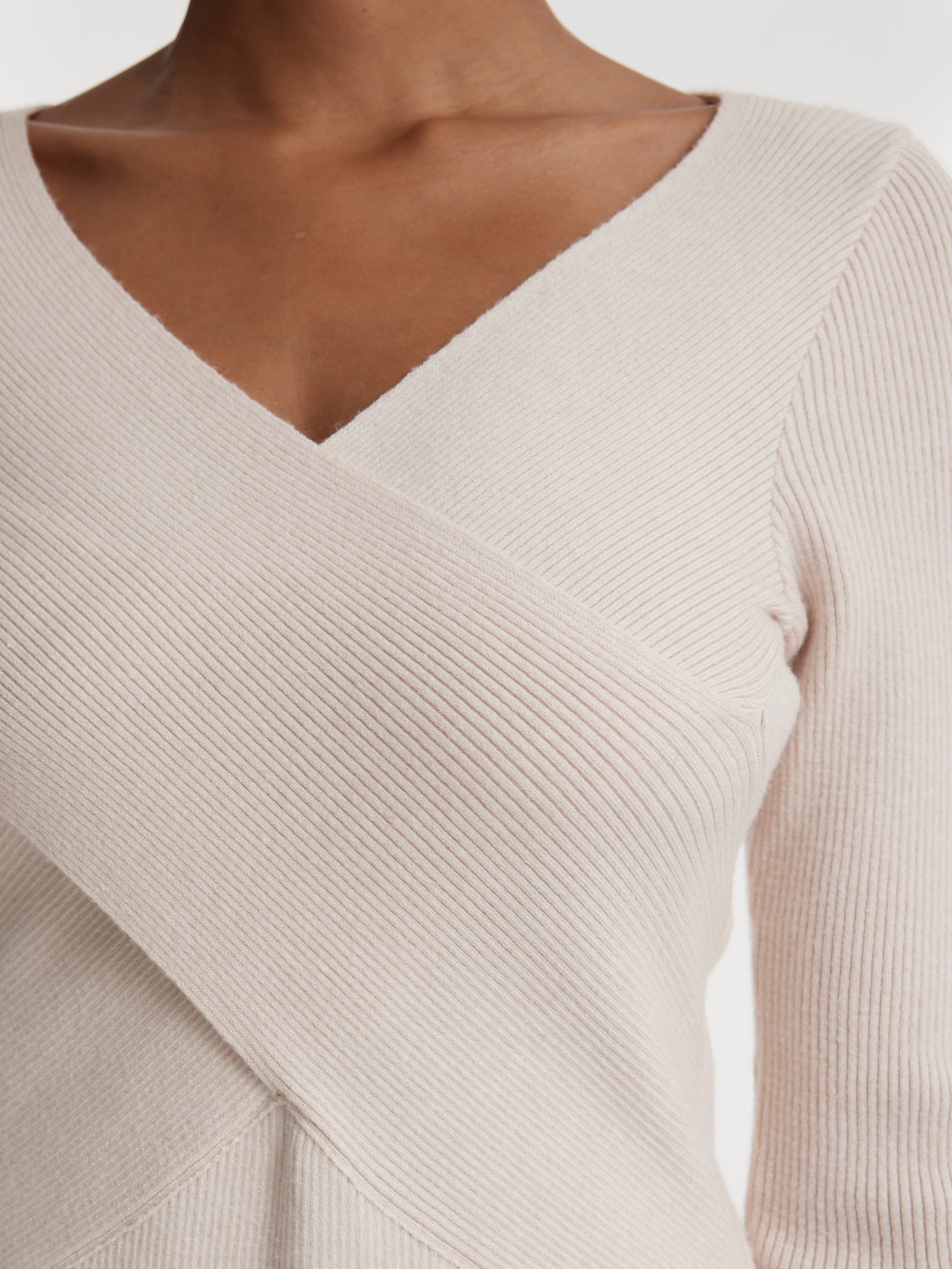 EDITED Productos Vestido de punto 'Amely' beige moteado