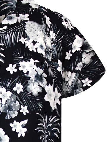 King Kameha Shirt 'Pineapple Flowers' in Grijs
