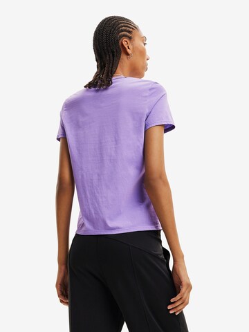 Desigual Majica | vijolična barva