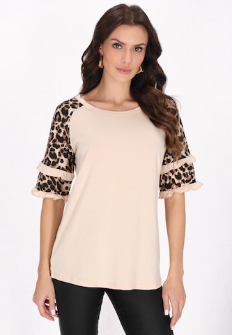 faina Blouse in Beige: voorkant