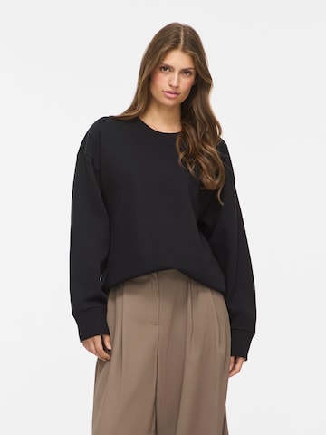 VILA Sweatshirt 'VIVera' in Zwart: voorkant
