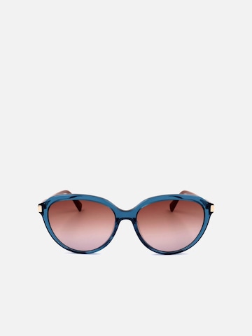 Longchamp Sunglasses 'Longchamp LO640S Blue/brown pliage 56/16/140 Women Sunglasses' in Blue: front