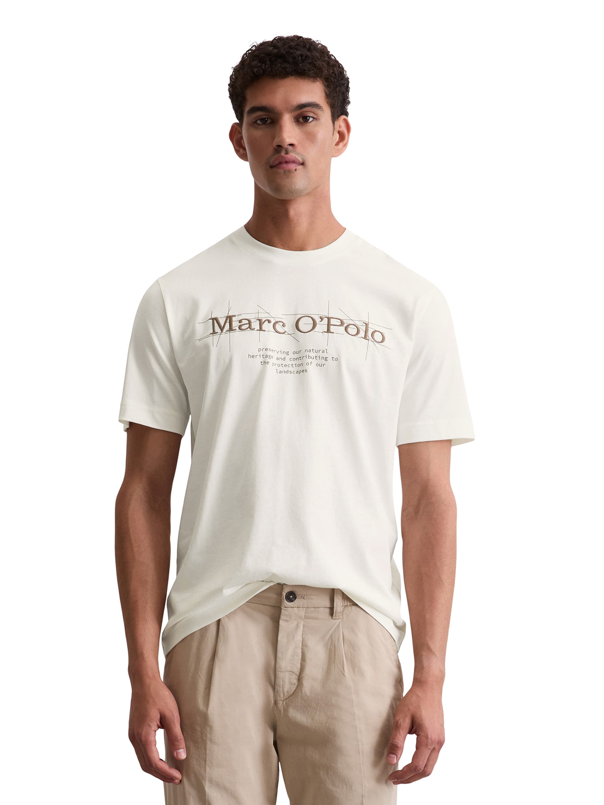 Marc O'Polo T-Shirt in Weiß: Vorderseite