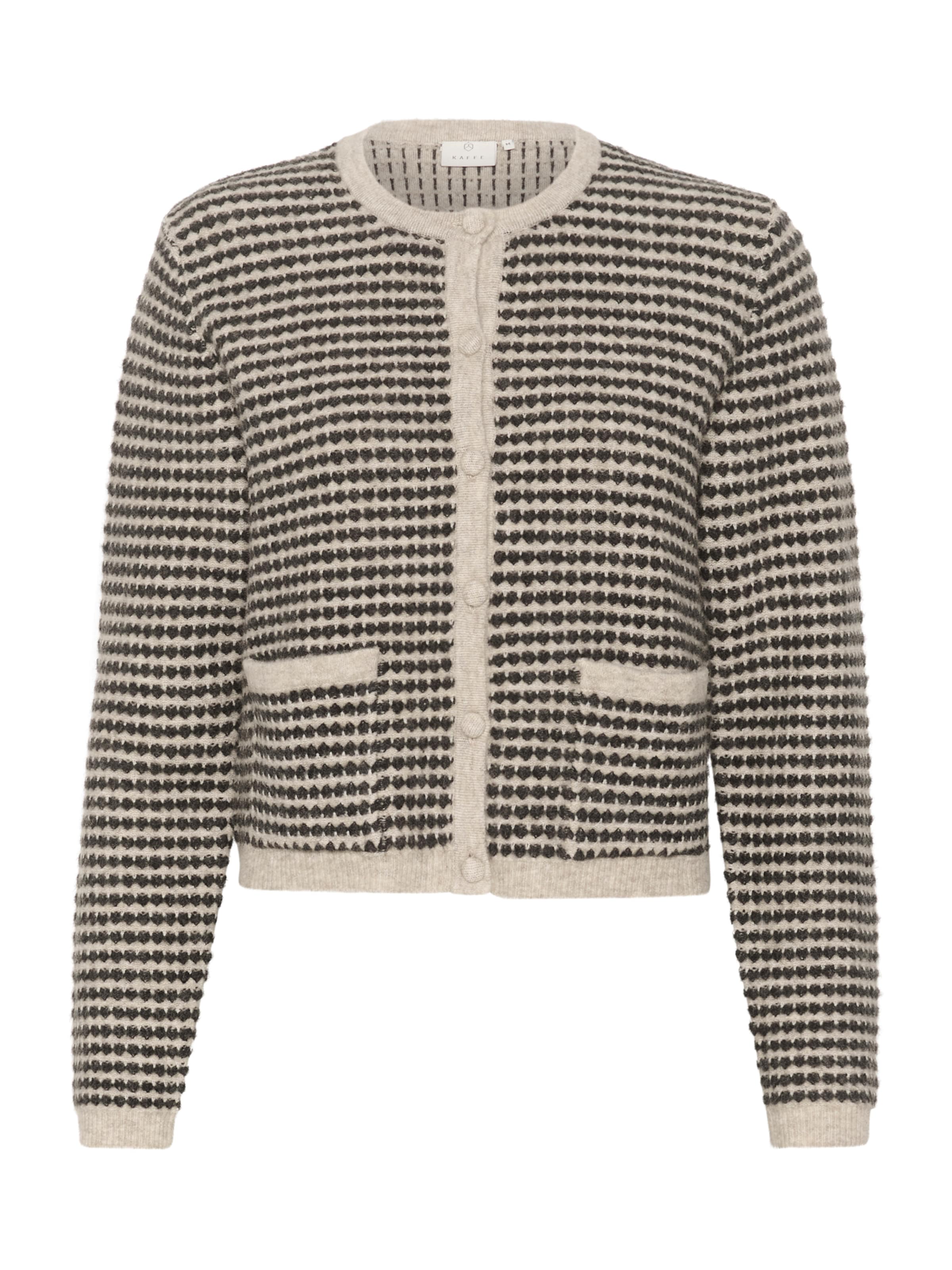 Kaffe Strickjacke 'Ellery' in Grau: Vorderseite