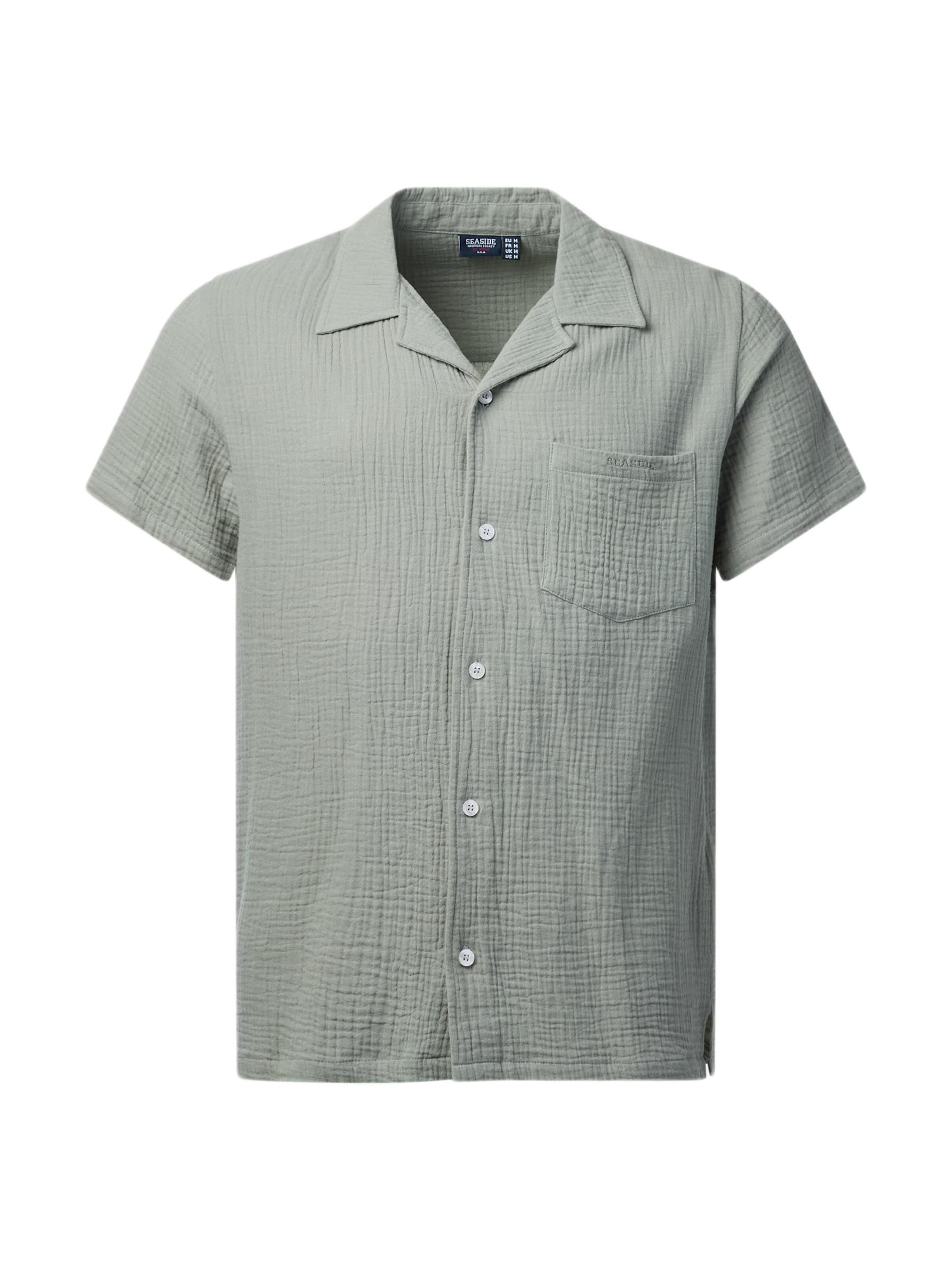 Seaside Regular Fit Hemd‌‌‌‌‌‌‌‌ in Grün: Vorderseite