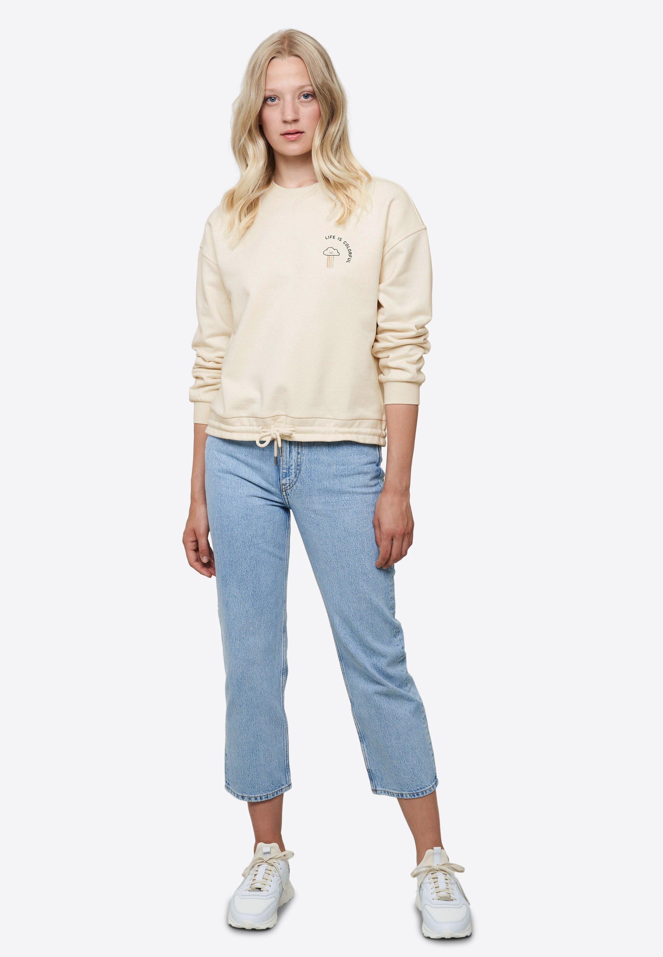 Frauen Sweat recolution Sweatshirt 'GAZANIA' in Sand - YG66248 Frauen Sweat recolution Sweatshirt 'GAZANIA' in Sand - YG66248