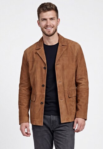 Veste mi-saison 'Premium' DreiMaster PREMIUM en marron : devant