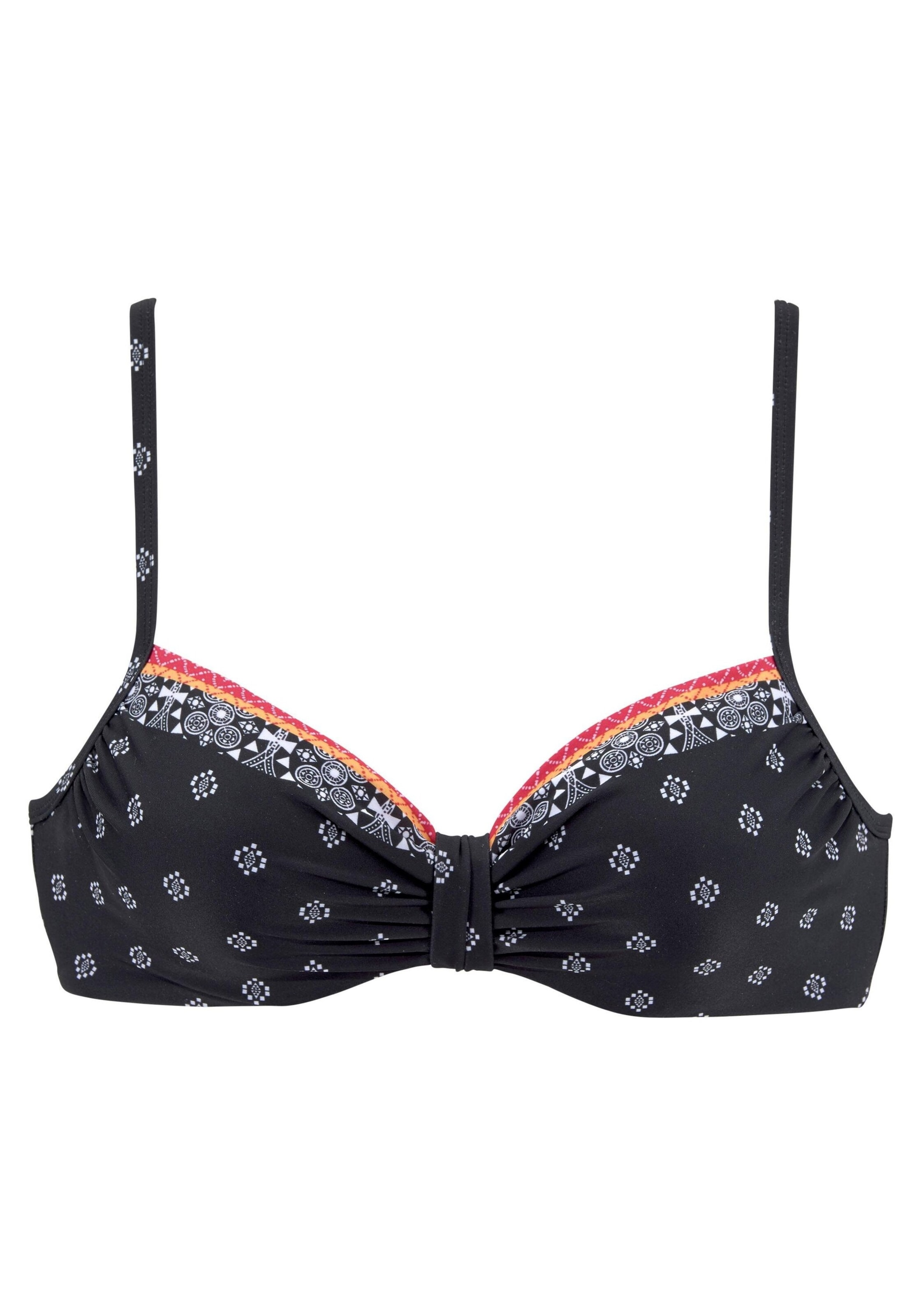 LASCANA Bikini Top 'Kimer' in 70/C in yellow gold / Black / White, Item view
