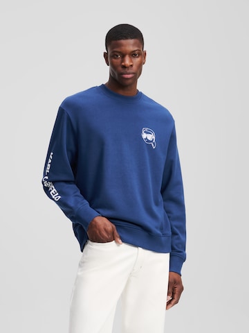 Karl LagerfeldSweater majica 'Ikon' - plava boja