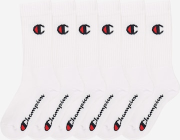 Champion Authentic Athletic Apparel Socks in White: front