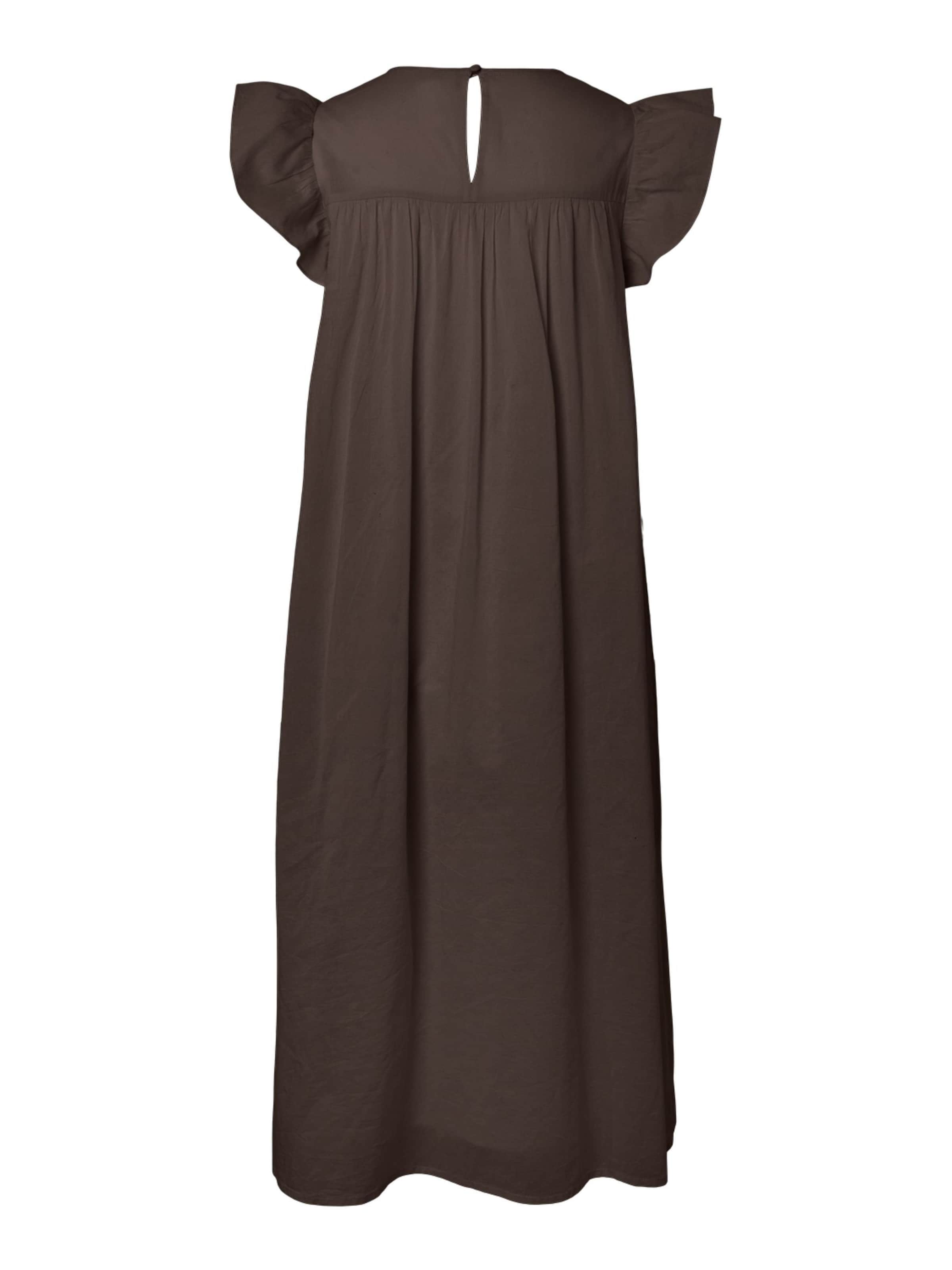 PIECES Kjole 'PCAstrid' i brun