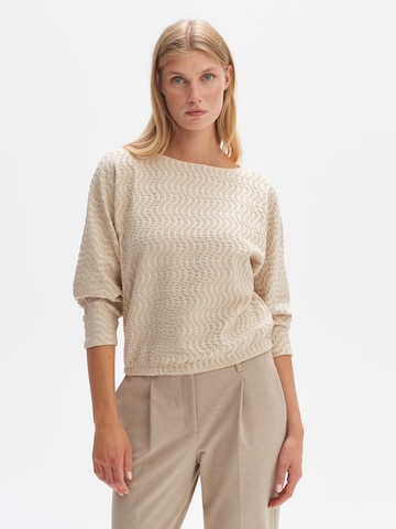 Sweat-shirt 'Gellig' OPUS en beige : devant