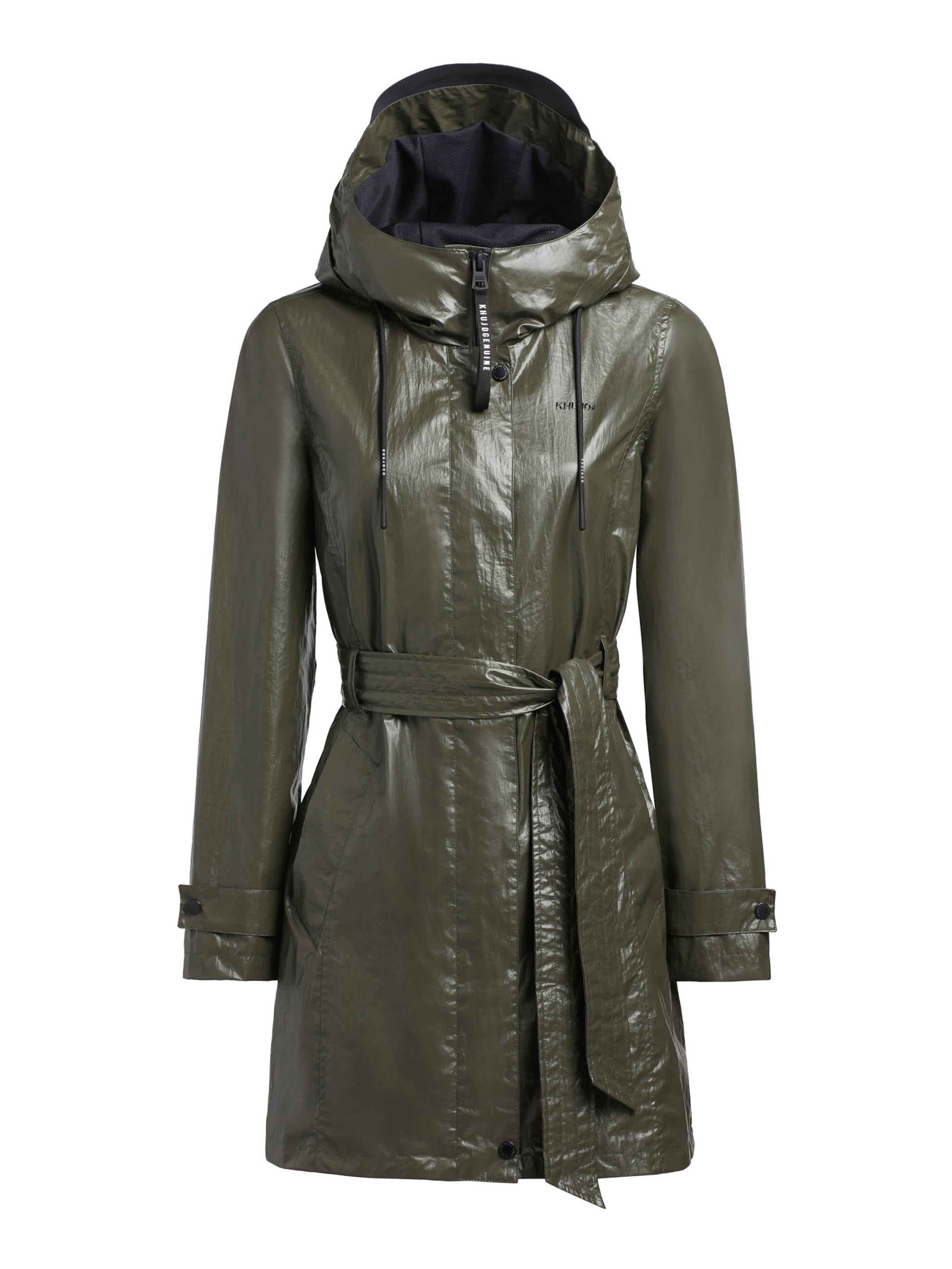 khujo Raincoat 'Alecia2' in Green: front