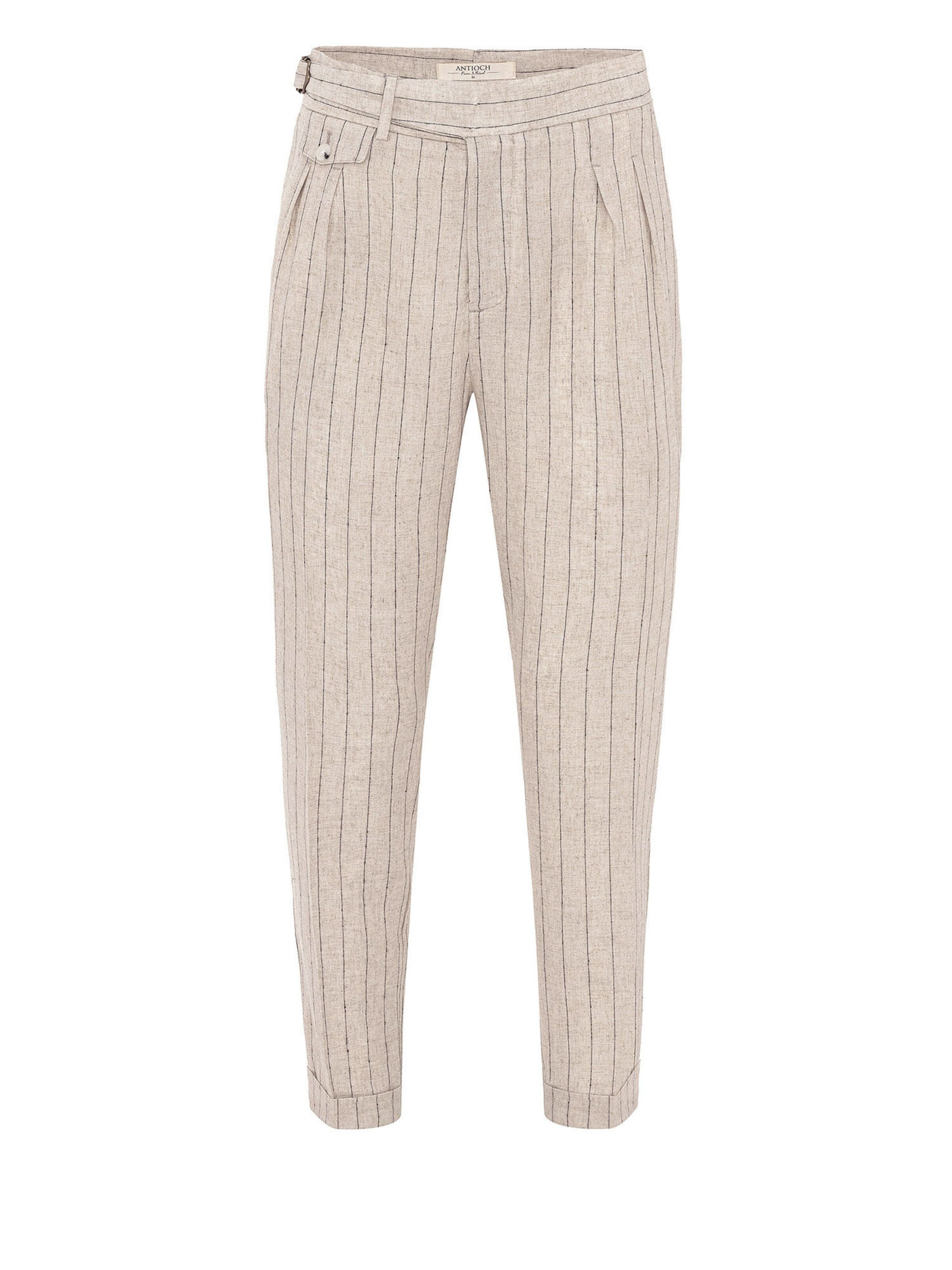 Antioch tavaline Voltidega püksid, värv valge: eest vaates