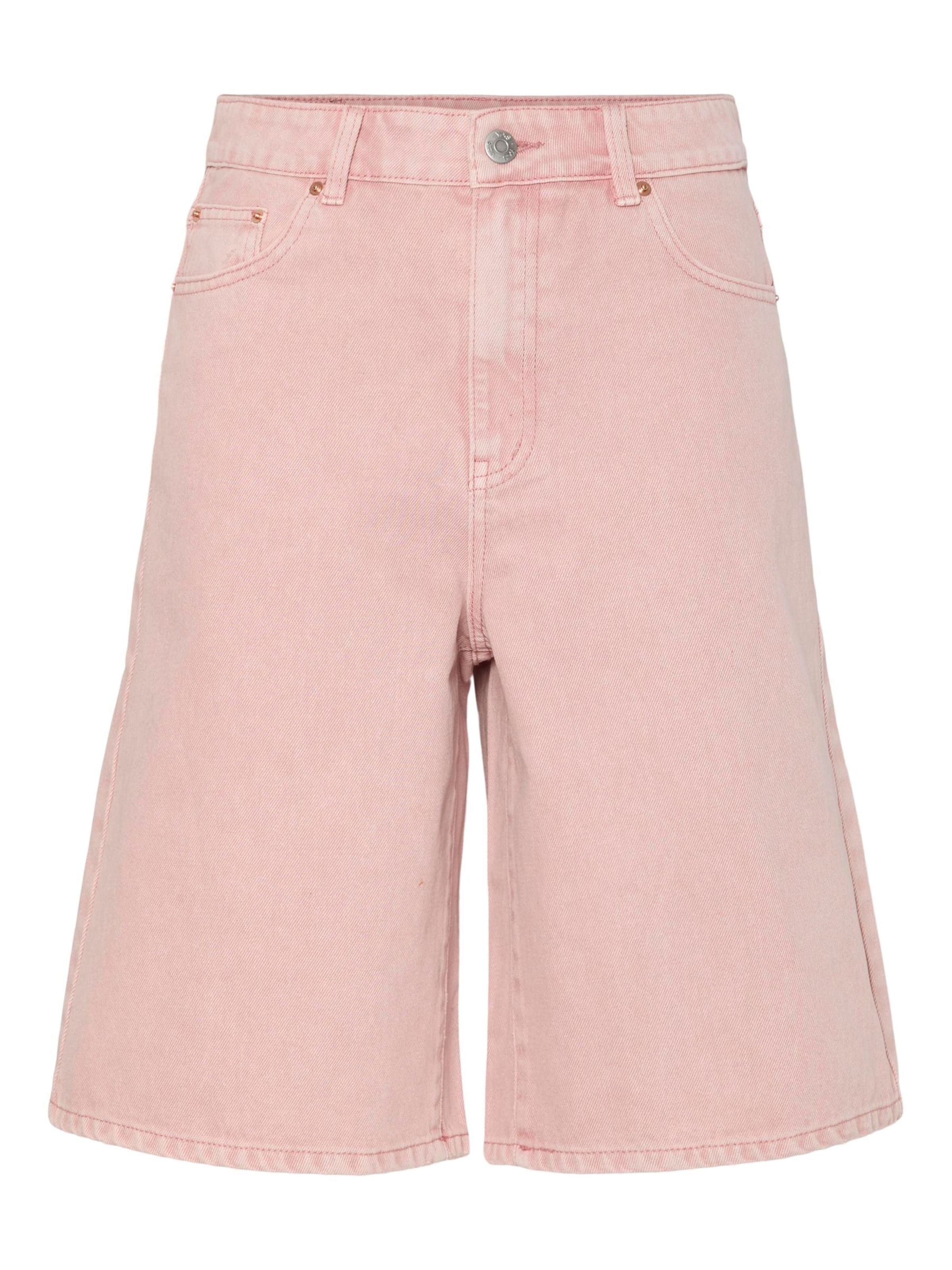 YAS Wide Leg Jeans 'YASSun' i pink: forside