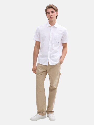 Coupe regular Chemise TOM TAILOR DENIM en blanc