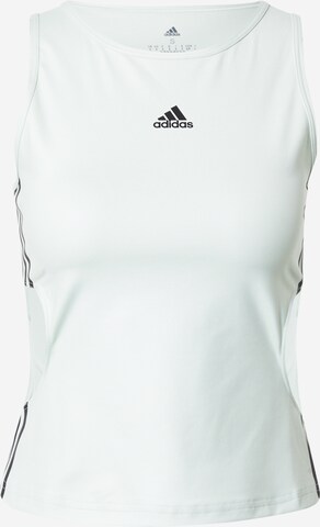ADIDAS SPORTSWEAR Performance Shirt 'Hyperglam Fitted With Cutout Detail' in Green: front