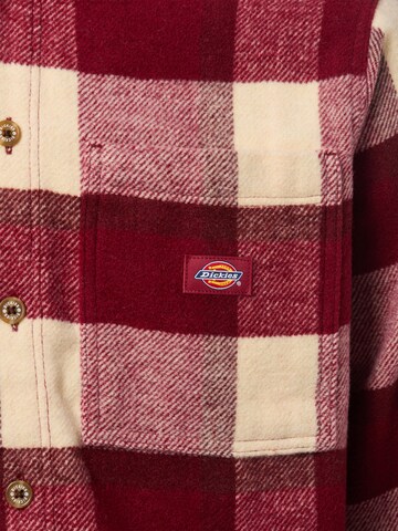 Fit confort Chemise 'Plaid Coaling' DICKIES en rouge