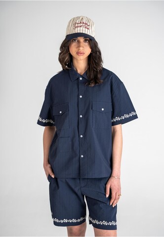 Fit confort Chemise 'Western' Prohibited en bleu