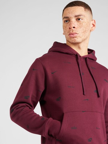 Nike Sportswear Sweatshirt 'Club' in Rot